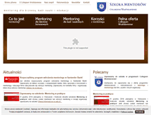 Tablet Screenshot of mentoring.edu.pl
